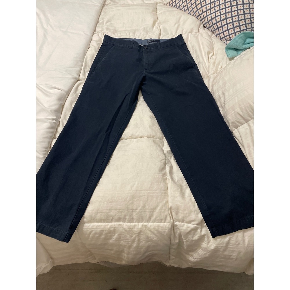 Gap Relaxed Fit Chinos Mens 31x32 Navy Blue Cotton Pants